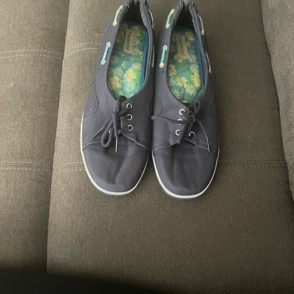 Grasshoppers woman’s Blue Canvas Sneakers/shoes